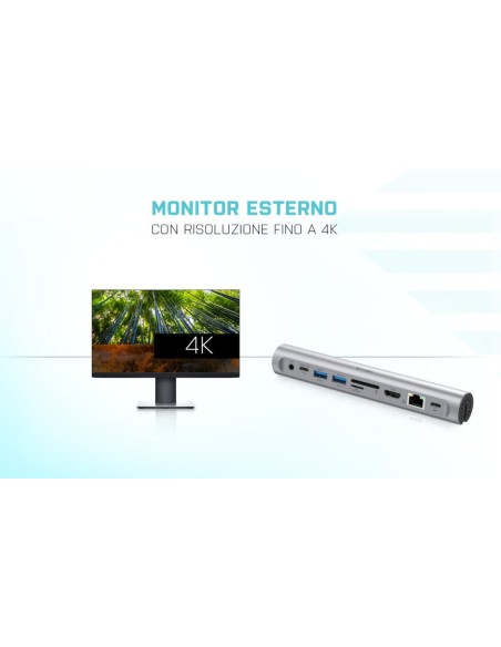 i-tec Metal USB-C Pad Docking Station 4K HDMI LAN + Power Delivery 100 W