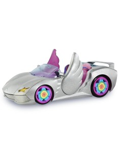 Barbie Extra Cabrio - Bambola con Auto Argentata e Cagnolino - 1 Top e 2 Paia di Scarpe - Piscina per Cuccioli - Giocattolo per