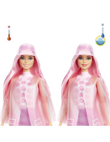 Barbie Color Reveal con 7 sorprese, Serie Sole Pioggia con Nuvolette ed Effetto Cambia Colore Regalo e Giocattolo per Bambini