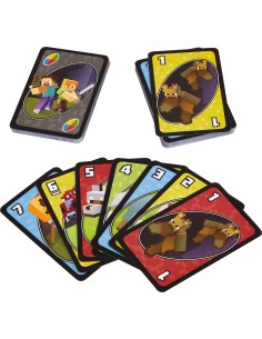 Games Uno Minecraft Carta da gioco Famiglia 2