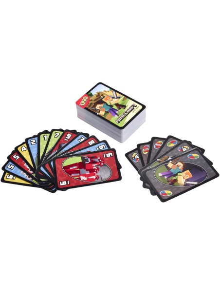 Games Uno Minecraft Carta da gioco Famiglia