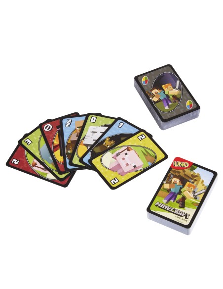 Games Uno Minecraft Carta da gioco Famiglia