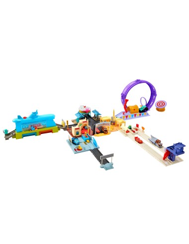 Cars Disney Pixar - Autolavaggio Balena-Sottomarino Cambia Colore playset con Veicolo Cambia Colore, Giocattolo per Bambini 4+