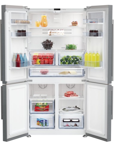 Beko GN1406231XBN frigorifero side-by-side Libera installazione 572 L F Acciaio inossidabile