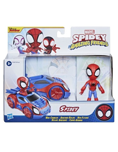 Marvel Spidey e i Suoi Fantastici Amici - Personaggio e veicolo, per bambini dai 3 anni in su