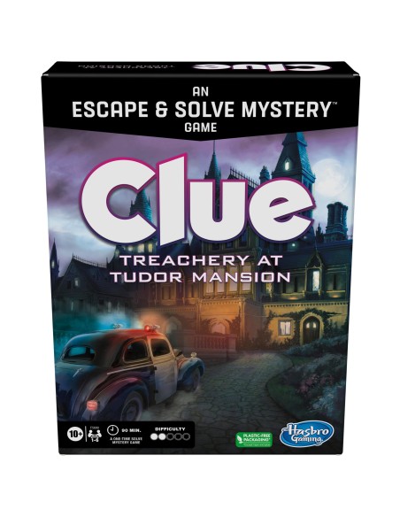 Hasbro Gaming F5699 gioco da tavolo Clue Treachery at Tudor Mansion Detective