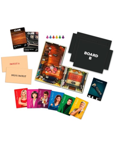Hasbro Gaming F5699 gioco da tavolo Clue Treachery at Tudor Mansion Detective