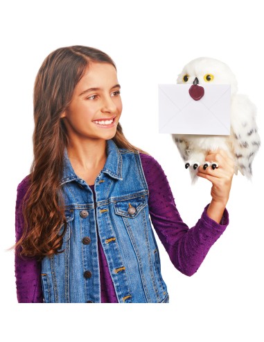 Wizarding World | Civetta Edvige interattiva di Harry Potter | 15 suoni e movimenti | Reagisce al tatto e alla voce | Peluche