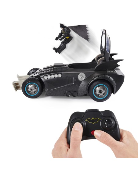 DC Comics , BATMAN, Batmobile Radiocomandata Launch and Defend, con sedile ad espulsione, dai 4 anni