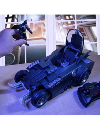 DC Comics , BATMAN, Batmobile Radiocomandata Launch and Defend, con sedile ad espulsione, dai 4 anni