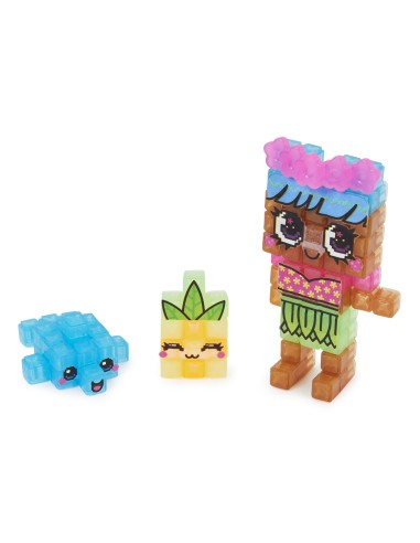 Spin Master Pixobitz - Confezione di Ricarica con 156 bitz trasparenti idroadesivi | Decorazioni e accessori per creazioni in