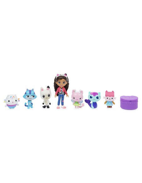 Gabby's Dollhouse , Confezione deluxe con Gabby e gattini, 7 personaggi di Gabby, giochi per bambini dai 3 anni in su