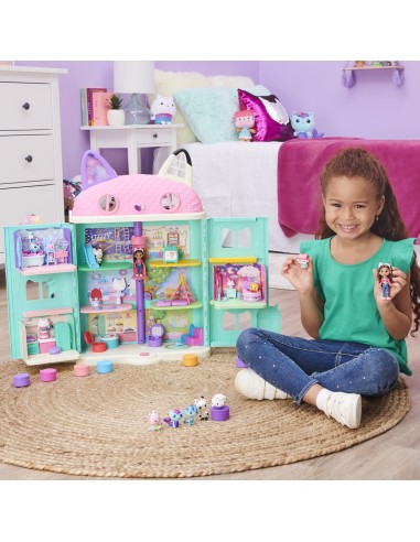 Gabby's Dollhouse , Confezione deluxe con Gabby e gattini, 7 personaggi di Gabby, giochi per bambini dai 3 anni in su