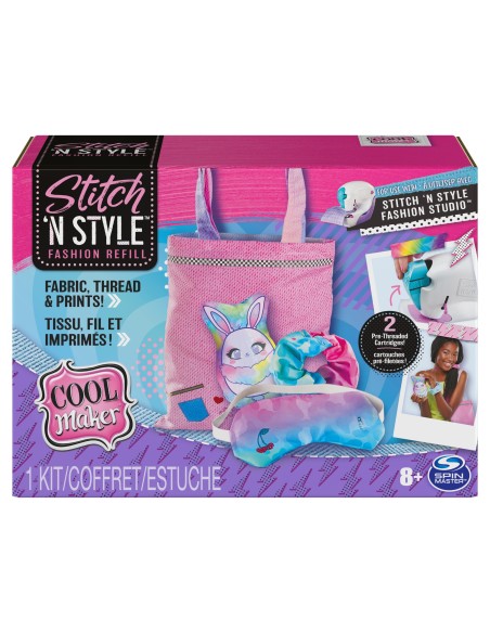 Cool Maker Stitch 'N Style Fashion Studio | Kit di ricarica per Macchina da Cucire per bambini e bambine | 2 cartucce con filo