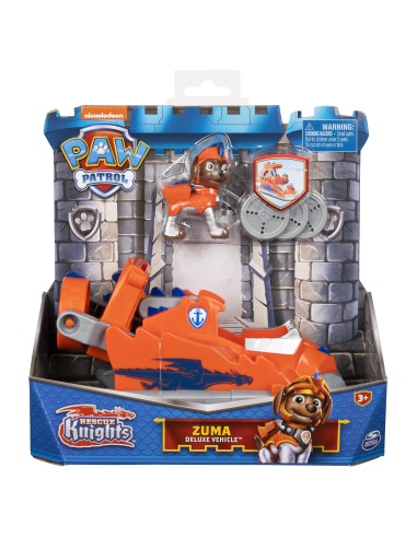 PAW Patrol Veicolo Rescue Knights di Zuma Aeroscafo con personaggio Giochi per bambini dai 3 anni in su