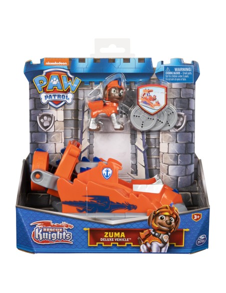 PAW Patrol Veicolo Rescue Knights di Zuma Aeroscafo con personaggio Giochi per bambini dai 3 anni in su