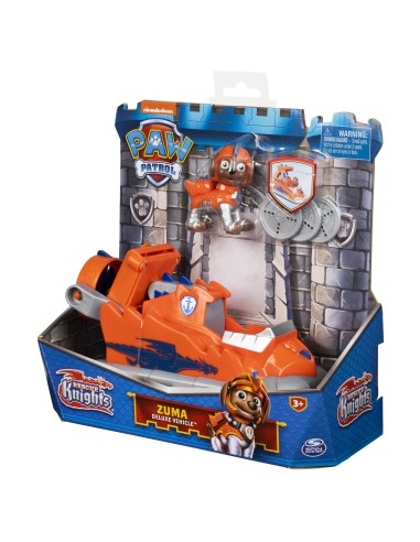 PAW Patrol Veicolo Rescue Knights di Zuma Aeroscafo con personaggio Giochi per bambini dai 3 anni in su