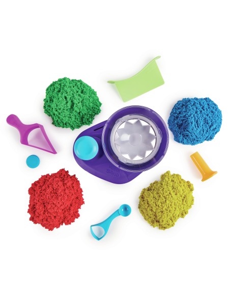 Kinetic Sand |Set Gioco Swirl N' Surprise |Sabbia colorata in 4 variazioni | Sabbia cinetica 907gr | Sabbia magica da modellare