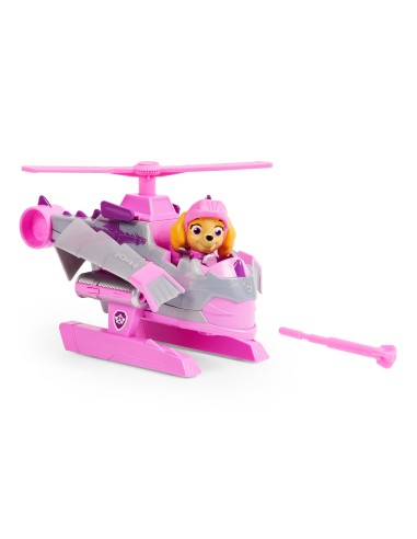 PAW Patrol Veicolo Rescue Knights di Skye Elicottero con personaggio Giochi per bambini dai 3 anni in su