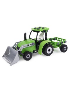 Meccano JUNIOR, Trattore con ruspa, Costruzioni per bambini, 114 pezzi in plastica, Giocattoli per bambini dai 5 anni in su 2