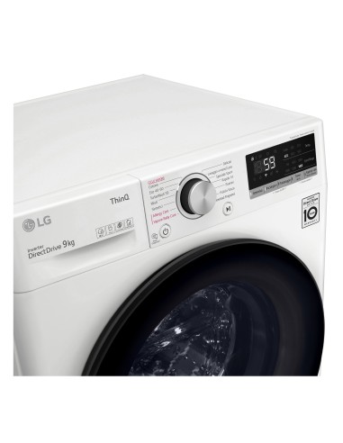 LG F4WV509SAE Lavatrice 9kg AI DD, Classe AAA, 1400 giri, TurboWash, Vapore