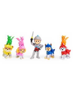 PAW Patrol Rescue Knights Gift Pack da 5 personaggi e 3 draghi