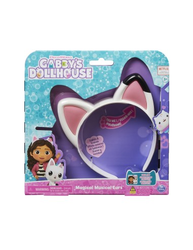 Gabby's Dollhouse , le magiche orecchiette di Gabby, role play di Gabby, per bambini dai 3 anni in su, con luci e suoni