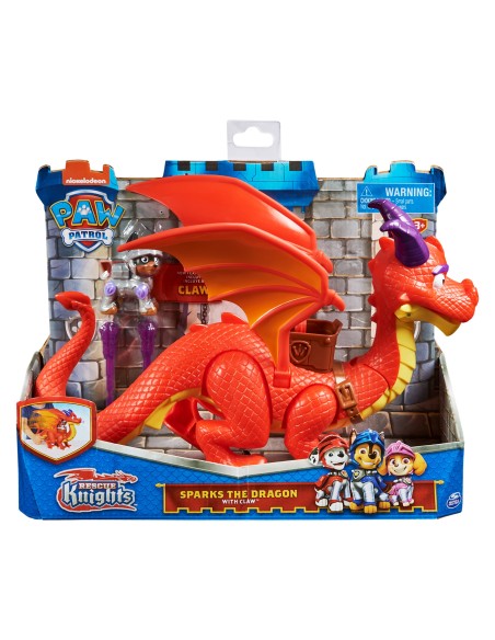 PAW Patrol , Drago Sparks e personaggio di Claw, Personaggi Rescue Knights, Giochi per bambini dai 3 anni in su