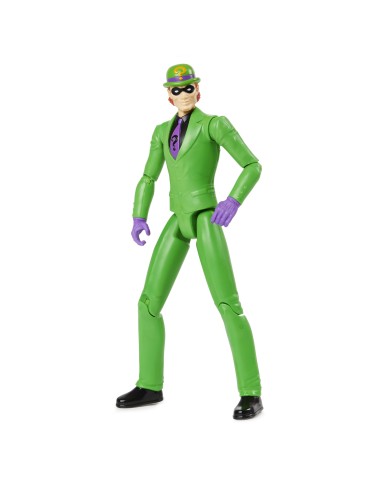 DC Comics | BATMAN | Personaggio in scala 30 cm Enigmista dai fumetti di Batman con decorazioni originali e 11 punti di