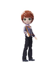 Wizarding World | Bambola articolata Ron Weasley 20cm | Bacchetta e divisa di Hogwarts inclusa | Collezione Harry Potter | Per 2