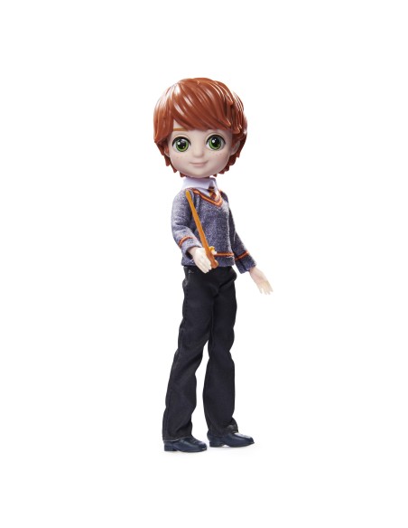 Wizarding World | Bambola articolata Ron Weasley 20cm | Bacchetta e divisa di Hogwarts inclusa | Collezione Harry Potter | Per