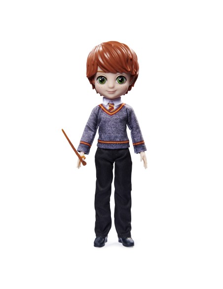Wizarding World | Bambola articolata Ron Weasley 20cm | Bacchetta e divisa di Hogwarts inclusa | Collezione Harry Potter | Per