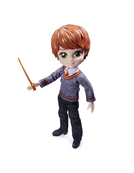Wizarding World | Bambola articolata Ron Weasley 20cm | Bacchetta e divisa di Hogwarts inclusa | Collezione Harry Potter | Per