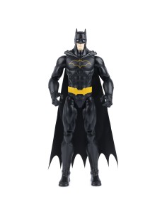 DC Comics | BATMAN | Personaggio Batman in scala 30 cm con decorazioni e armatura nera originale, mantello e 11 punti di