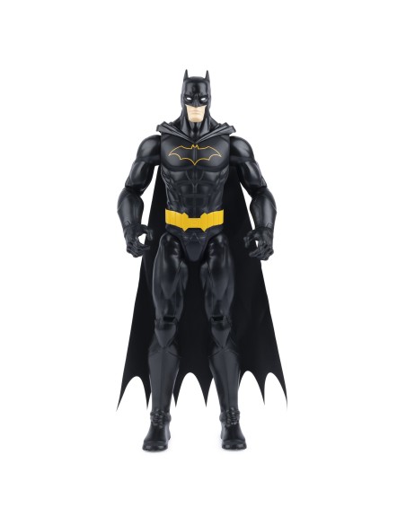 DC Comics | BATMAN | Personaggio Batman in scala 30 cm con decorazioni e armatura nera originale, mantello e 11 punti di