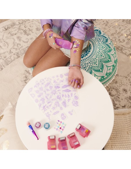 Cool Maker SHIMMER ME Rullo per tatuaggi | Gioco Tatuaggi Bambina | 4 colori e 180 motivi | Tattoo bambini | Giocattolo per