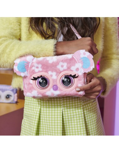 Purse Pets , Print Perfect Bamboo Boo Koala, animale giocattolo e borsa interattiva con oltre 30 effetti sonori e reazioni,