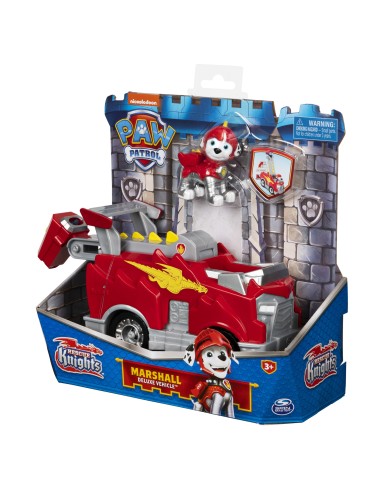 PAW Patrol | Veicolo Rescue Knights di Marshall | Camion dei pompieri con personaggio | Giochi per bambini dai 3 anni in su