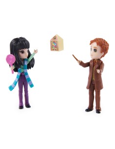 Wizarding World | Set Amicizia con personaggi George Weasley e Cho Chang | Bambole da 7.5cm | 2 accessori | Giocattoli per