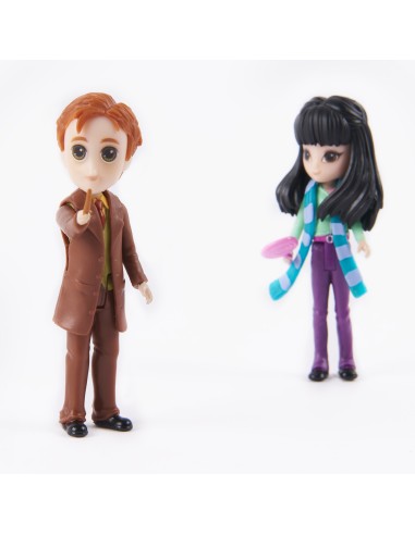 Wizarding World | Set Amicizia con personaggi George Weasley e Cho Chang | Bambole da 7.5cm | 2 accessori | Giocattoli per