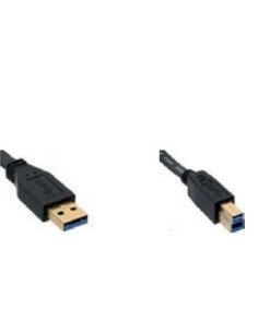 Overland-Tandberg 1021201 cavo USB 0,8 m USB 3.2 Gen 1 (3.1 Gen 1) USB A USB B Nero