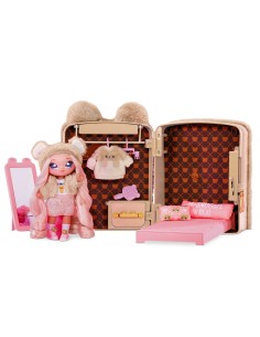 Na! Na! Na! Surprise 3-in-1 Backpack Bedroom Series 2 Playset - Sarah Snuggles (Teddy Bear) 2