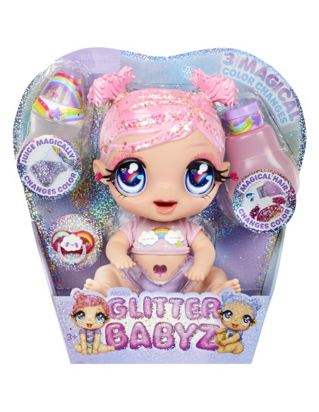 Glitter Babyz Doll Series 2- Dreamia Stardust (Pink Rainbow)