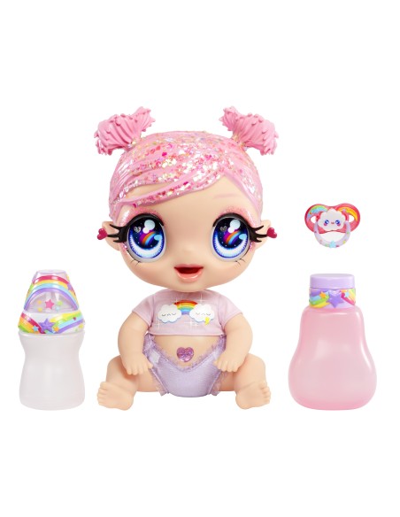 Glitter Babyz Doll Series 2- Dreamia Stardust (Pink Rainbow)