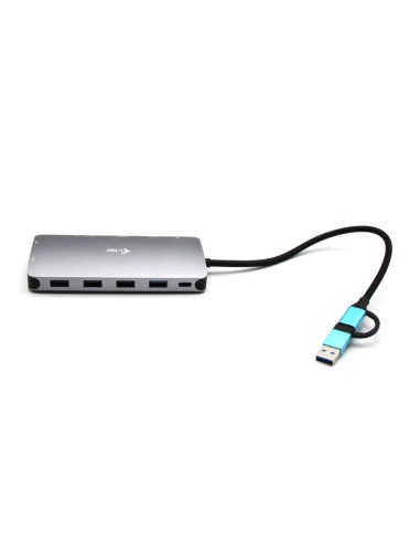 i-tec USB 3.0 USB-C Thunderbolt 3x Display Metal Nano Dock with LAN + Power Delivery 100 W