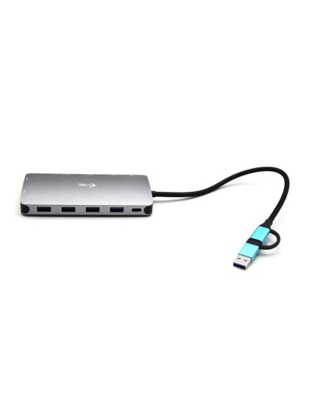 i-tec USB 3.0 USB-C Thunderbolt 3x Display Metal Nano Dock with LAN + Power Delivery 100 W