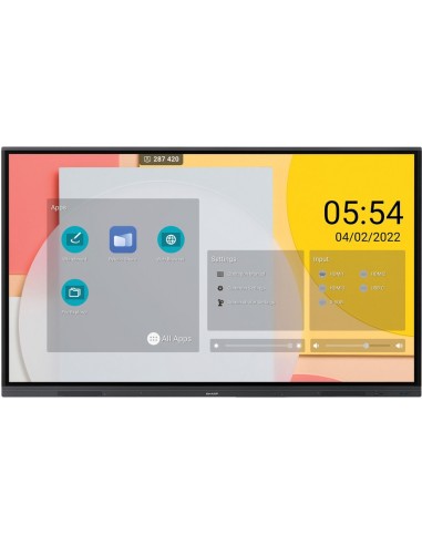 Sharp PN-L652B lavagna interattiva 165,1 cm (65") 3840 x 2160 Pixel Touch screen Nero