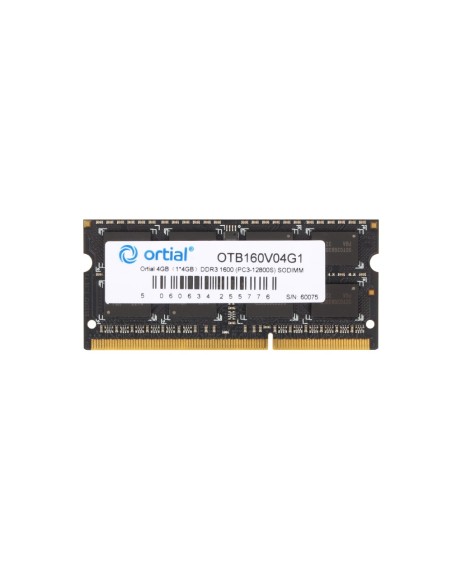 Ortial OTB160V04G1 memoria 4 GB 1 x 4 GB DDR3 1600 MHz