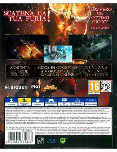 BigBen Interactive PS4 WARHAMMER CHAOSBANE WARHAMMER CHAOSBANE PS4CHAOSBANEIT 3499550372373 VIDEOGAMES