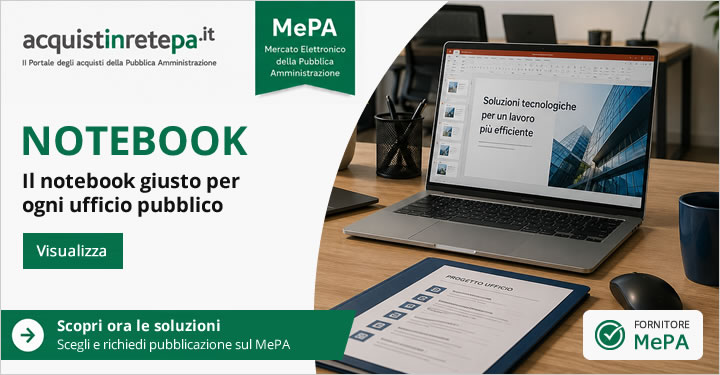 Notebook MePA - Fornitore MePA per la PA